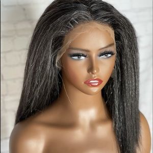 Beautiful 13x6 HD Lace Kinky in Salt and Pepper Style| Made To Order Wig Custom